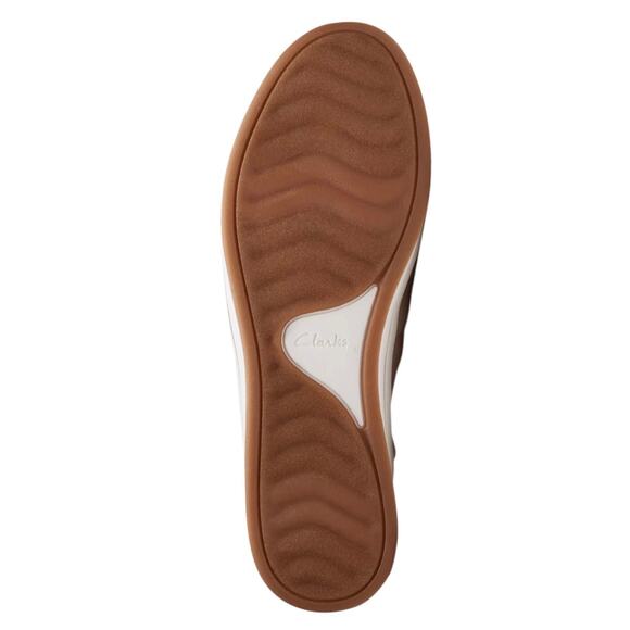 Clarks Women's Breeze Clara Slip On Laced Mule Sneakers Beige Size 11 - Picture 5 of 5